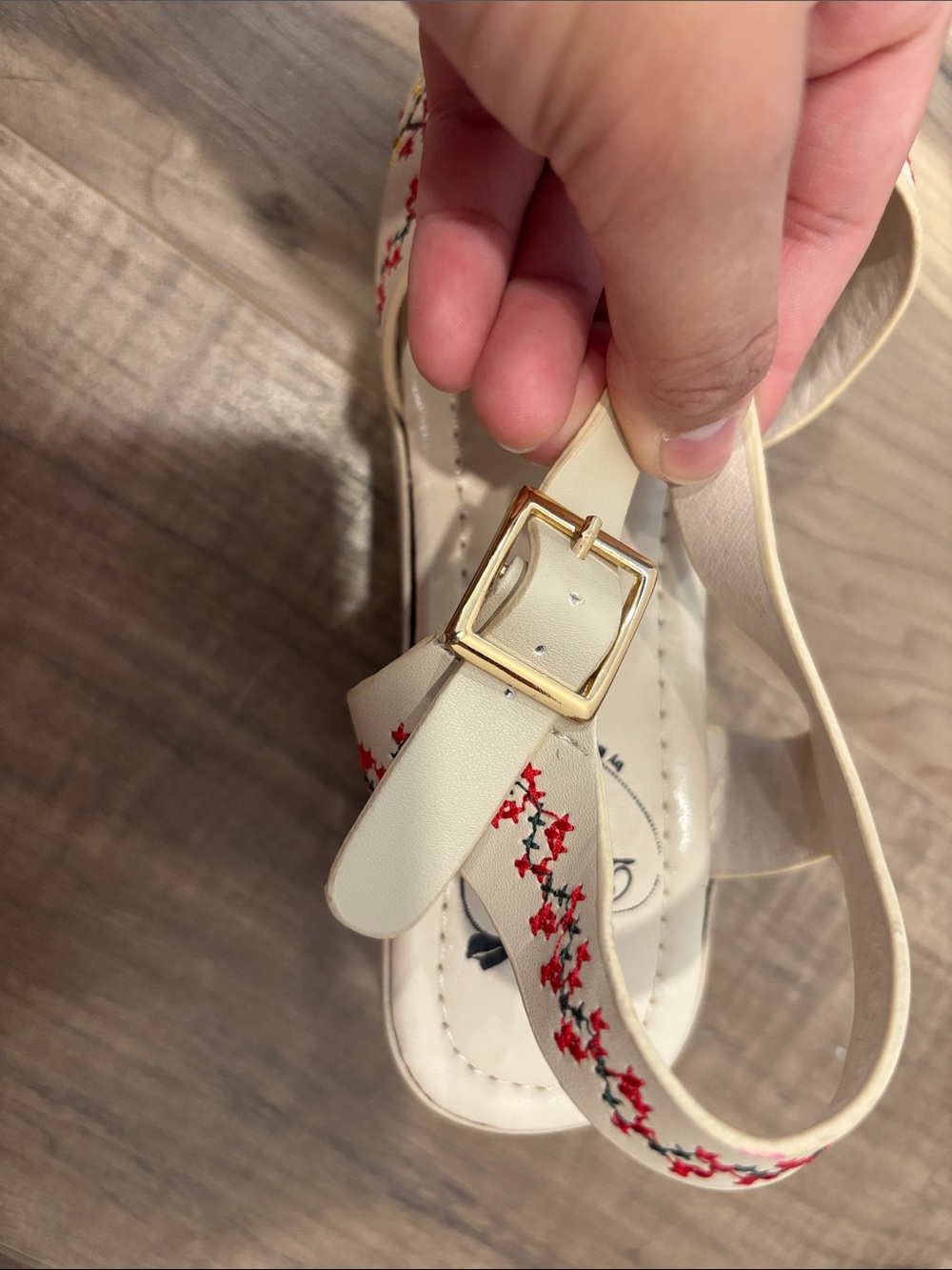 Retro Wooden Embroidered Flower Heels Dancing Days Retro Modcloth US 6.5 - Picture 12 of 14